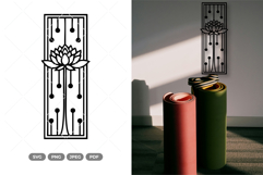 Lotus Wall Decor SVG &amp; Clipart Product Image 1