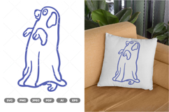 Dog Ghost SVG &amp; Clipart Product Image 1