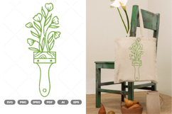 Paint Brush SVG &amp; Clipart Product Image 1