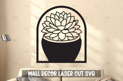 Modern Plant Wall Art SVG I Botanical Laser Cut Wall Art Product Image 1