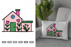 House Colored SVG &amp; Clipart Product Image 1