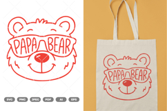 Papa Bear SVG &amp; Clipart Product Image 1