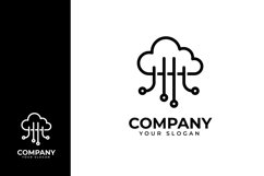 Cloud tech logo design Product Image 1