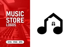 Music store logo bundle svg Product Image 4