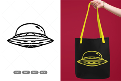 UFO SVG &amp; Clipart - Outer Space SVG Product Image 1