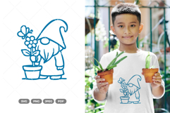 Gardening Gnome SVG &amp; Clipart Product Image 1