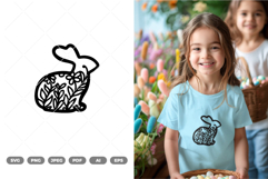 Easter Bunny SVG &amp; Clipart Product Image 1