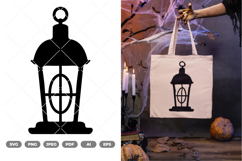 Lantern Silhouette SVG &amp; Clipart Product Image 1