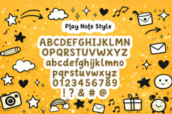 Play Note Cute Doodle Handwritten Font 2 Styles Product Image 5