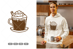 Hot Chocolate SVG &amp; Clipart Product Image 1