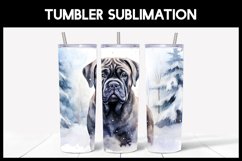6 Winter Cane Corso Dog Tumbler Sublimation |Winter Tumbler Product Image 6