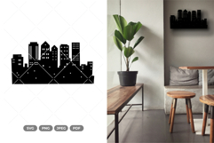 City Silhouette SVG &amp; Clipart Product Image 1