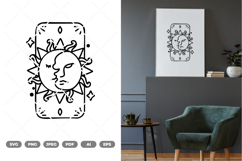 Sun and Moon SVG &amp; Clipart Product Image 1