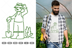 Gardening Man SVG &amp; Clipart Product Image 1