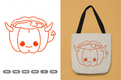 Cute Pumpkin SVG &amp; Clipart Product Image 1