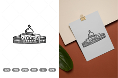 Mosque Doodle SVG &amp; Clipart Product Image 1