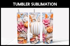 3D Pumpkins Tumbler Sublimation |Autumn 3D Tumbler Product Image 6