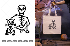 Skeleton Man and Dog SVG &amp; Clipart Product Image 1
