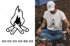 Campfire SVG &amp; Clipart Product Image 1