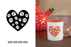 Skull Lovers SVG &amp; Clipart - Skull Cut File Product Image 1