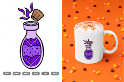 Poison Bottle Colored SVG &amp; Clipart Product Image 1