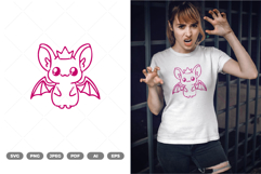 Kawaii Bat SVG &amp; Clipart Product Image 1