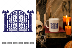 Cemetery Gate SVG &amp; Clipart Product Image 1