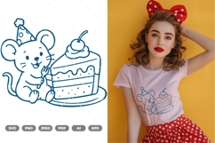 Party Mouse SVG &amp; Clipart Product Image 1