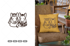 Dog Bride and Groom SVG &amp; Clipart Product Image 1