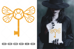 Winged Key SVG &amp; Clipart Product Image 1