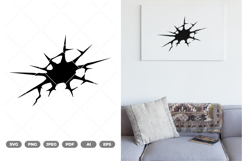 Cracking Wall SVG &amp; Clipart Product Image 1
