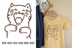Funny Cat SVG &amp; Clipart Product Image 1