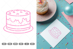 Birthday Cake SVG &amp; Clipart Product Image 1