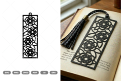 Floral Bookmarks SVG &amp; Clipart Product Image 1