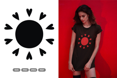Tribal Sun SVG &amp; Clipart - Sun Tattoo Product Image 1