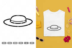 Summer Hat SVG &amp; Clipart Product Image 1