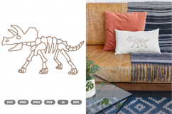 Dinosaur Skeleton SVG &amp; Clipart Product Image 1