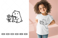Spring Capybara SVG &amp; Clipart Product Image 1