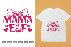Mama Elf SVG &amp; Clipart Product Image 1