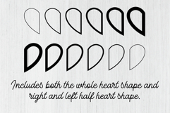 Simple Heart Shape Clip Art Set Product Image 4