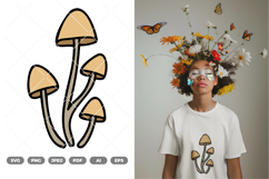 Mushroom Colored SVG &amp; Clipart Product Image 1