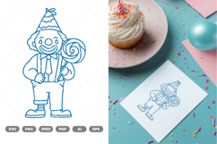 Clown SVG &amp; Clipart Product Image 1