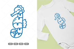 Seahorse SVG &amp; Clipart Product Image 1