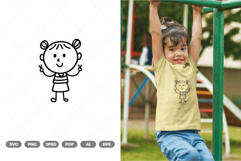 Kid Play Doodle SVG &amp; Clipart Product Image 1