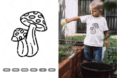 Mushroom SVG &amp; Clipart Product Image 1