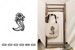 Flower in a Boot SVG &amp; Clipart Product Image 1