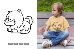 Kawaii Puppy SVG &amp; Clipart - Pet Clipart Product Image 1
