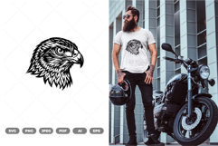 Hawk Head SVG &amp; Clipart Product Image 1