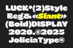 Luck | Groovy Bold Display Font Product Image 5
