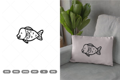 Cute Fish Doodle SVG &amp; Clipart Product Image 1